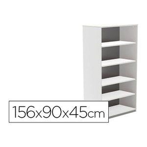 rocada Aktenregal weiß 90,0 x 45,0 x 156,0 cm, 1 St.