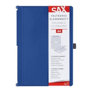 sax design Klemmbrett 2-750-22 DIN A5 auf DIN A4 blaubeere Kunststoff, 1 St.
