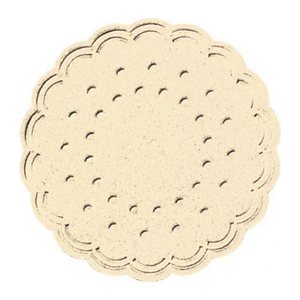 DUNI Tropfdeckchen beige Ø 7,5 cm, 250 St.