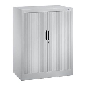 CP Omnispace Rollladenschrank silber 2 Fachböden 80,0 x 42,0 x 103,0 cm