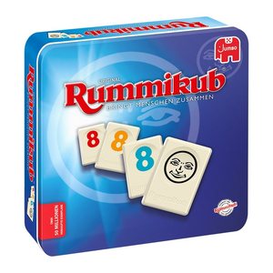 Jumbo Rummikub in Metalldose Geschicklichkeitsspiel, 1 St.