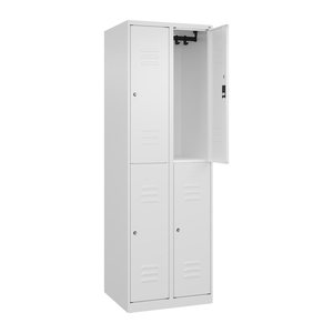 CP Spind Classic Plus verkehrsweiß 080300-20 S10023, 4 Schließfächer 60,0 x 50,0 x 185,0 cm