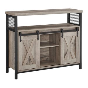 VASAGLE Sideboard, LSC092B02 grau 100,0 x 33,0 x 80,0 cm, 1 St.