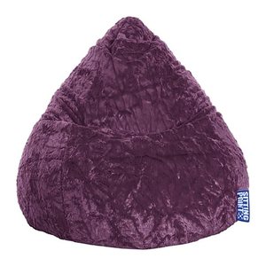 SITTING POINT Beanbag Fluffy XL Sitzsack aubergine