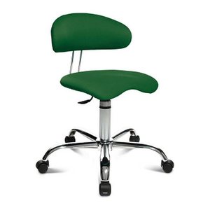 Topstar Bürostuhl Sitness® 40, ST290 W55 Stoff grün, Gestell chrom