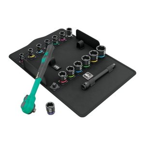 Wera 8100 SB 12 Zyklop Comfort Knarrensatz, 3/8", metrisch