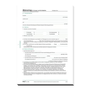 RNK-Verlag 553/10 Mietverträge für Garagen, 10 St.