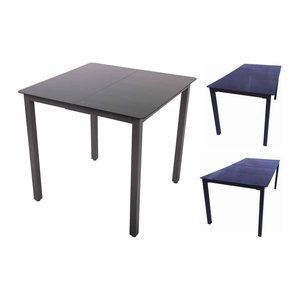 VCM my garden Gartentisch schwarz rechteckig 190,0 x 90,0 x 73,0 cm