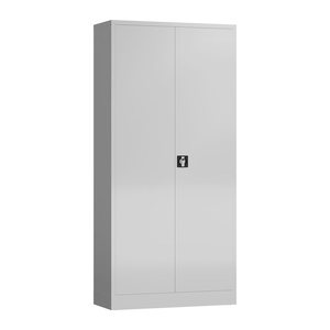 ClassiX Stahlschrank X-530360 lichtgrau 4 Fachböden 92,0 x 60,0 x 194,5 cm, aufgebaut, 1 St.