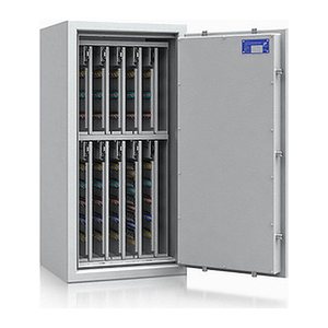 ISS safe4key Schlüsseltresor lichtgrau mit 720 Haken, Doppelbartschloss, 50,0 x 42,0 x 100,0 cm, 1 St.
