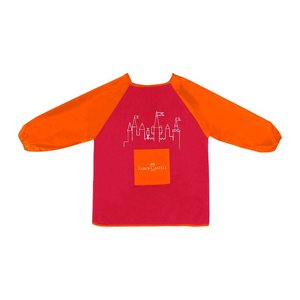FABER-CASTELL unisex Kinder Malschürze rot Einheitsgröße 1 St.