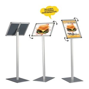 update displays Infoständer silber DIN A3 30,0 x 42,0 x 115,0 - 120,0 cm, 1 St.