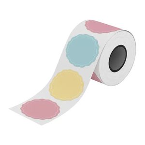 NIIMBOT Etikettenrolle für Etikettendrucker farbig sortiert, 49,0 x 49,0 mm, 1 x 150 Etiketten