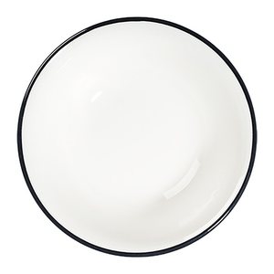 ID Fine Schalen Modest Black Lona weiß Ø 16,0 cm, 12 St.