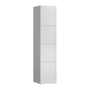 ClassiX Schließfachschrank lichtgrau X-523410, 4 Schließfächer 41,5 x 50,0 x 180,0 cm