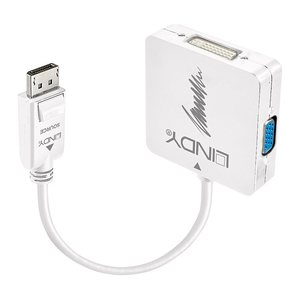 LINDY DisplayPort an HDMI 4K30/DVI/VGA Adapter