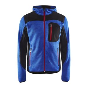 BLAKLÄDER® Herren Strickjacke 4930 kornblau/schwarz Größe S