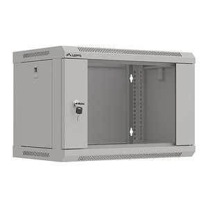 LANBERG 19" 6U 540x350 Wandgehäuse Glastür (FlatPack) gr