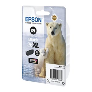 EPSON 26XL / T2631XL (Eisbär) Foto schwarz Druckerpatrone