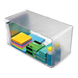 Deflecto "Cube" Aufbewahrungsbox transparent 30,5 x 15,3 x 15,3 cm, 1 St.