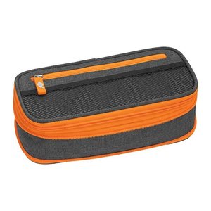WEDO Schlampermäppchen NEON Stretch neonorange/grau, 23,0 x 12,0 cm