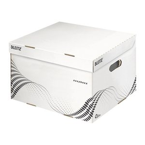 LEITZ Archivcontainer easyboxx weiß 36,7 x 32,5 x 26,3 cm, 15 Pack
