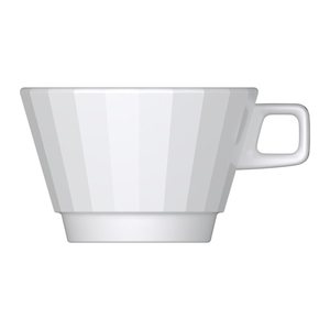 BAUSCHER Kaffeetassen EDGE weiß 0,35 l, 6 St.