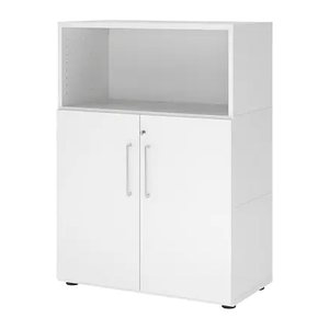 HAMMERBACHER Regalschrank FlexWall, VFW38T2KG/W/W/BS weiß 80,0 x 40,0 x 109,8 cm, 1 St.