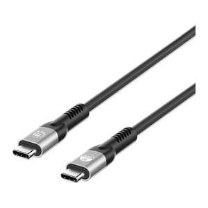 MANHATTAN USB4 USB-C Stecker/Stecker Kabel 240W 40G 8K 1m