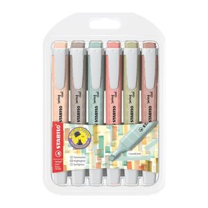 STABILO swing cool NatureCOLORS Textmarker farbsortiert, 6 St.
