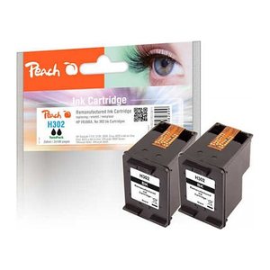 Peach Patrone HP Nr.302 0B319611 schwarz Twinpack komp