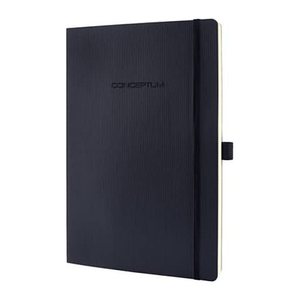 SIGEL Notizbuch Conceptum® ca. DIN A4 kariert, schwarz Softcover 194 Seiten, 1 St.
