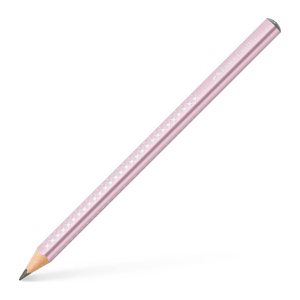 FABER-CASTELL Jumbo Sparkle Bleistift B rose metallic, 1 St.