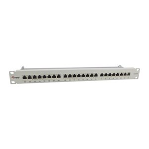 Equip 19" Patchpanel 24xRJ45 Cat6a FTP 1U 500MHz RAL7035