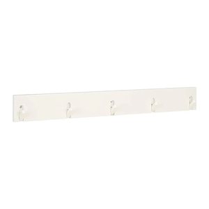 HAKU Möbel Wandgarderobe 42339 weiß Holz 5 Haken 82,0 x 10,0 cm, 1 St.