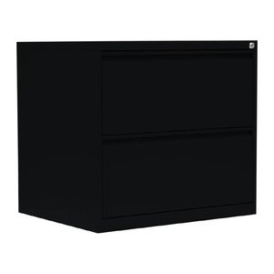LÜLLMANN Hängeregistraturschrank tiefschwarz 2 Schubladen 76,0 x 62,0 x 70,5 cm, 1 St.