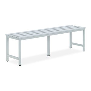 Kunststoff-Sitzbank mit Schuhrost (optional) - 1000-2000 mm (1500 x 380 x 440 mm)