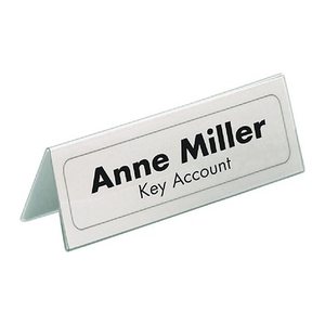 DURABLE Einsteckschilder für Namensschilder Badgemaker 10,0 x 5,2 cm, 40 St.
