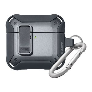 LAUT ZENTRY Black protective case for AirPods 4zh Gen.
