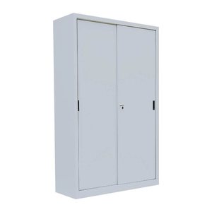 LÜLLMANN Schiebetürenschrank, 550160 lichtgrau 4 Fachböden 120,0 x 45,0 x 195,0 cm