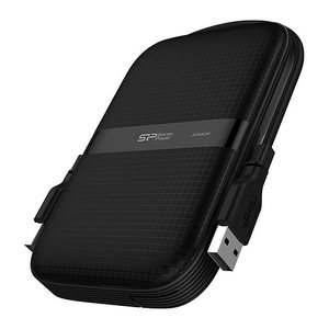Silicon Power 6.3cm 2TB USB3.2 A60 water-res. Black extern retail