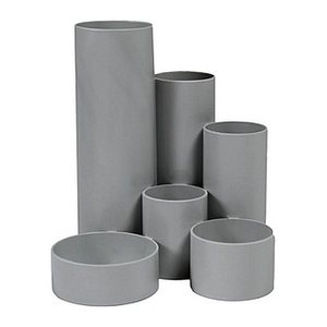 M&M Stiftehalter Schreibtisch-Boy grigio (hellgrau) Polystyrol 6 Fächer 12,9 x 13,9 x 14,7 cm