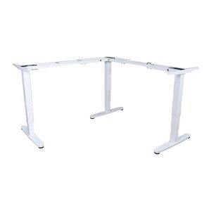 Equip Schreibtischgestell Triple Motor elek. 150Kg L-Form ws lite Retail
