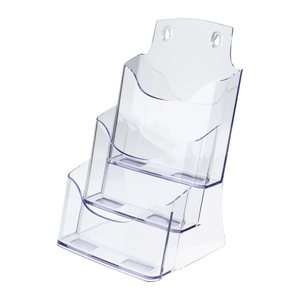 SIGEL Tischprospekthalter transparent DIN A5 3 Fächern 17,5 x 15,0 x 29,0 cm, 1 St.