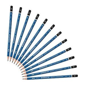 STAEDTLER Mars Lumograph 100 Bleistifte 2H blau, 12 St.