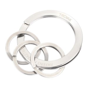 TROIKA® Schlüsselanhänger NAIL GUARD silber