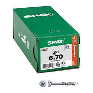 SPAX® Universalschrauben T30 Senkkopf WIROX 0191010600705 6 mm x 70 mm, 200 St.