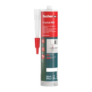 fischer Crystal MS Dichtstoff & Alleskleber 290 ml, 1 St.