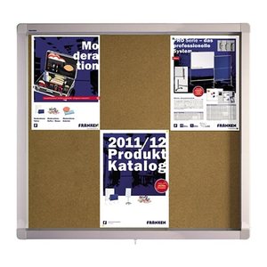 FRANKEN Schaukasten ECO silber 6x DIN A4 70,4 x 4,5 x 75,0 cm, 1 St.