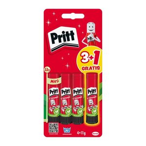 3 + 1 GRATIS: Pritt Klebestifte 11,0 g, 3 St. + GRATIS Klebestift 11,0 g